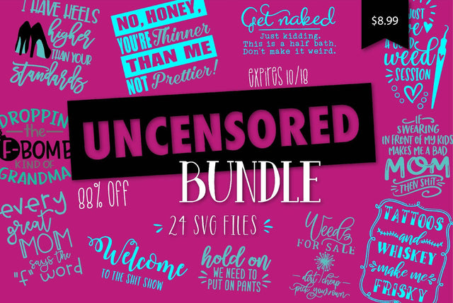 Uncensored Bundle Bundle So Fontsy Design Shop 