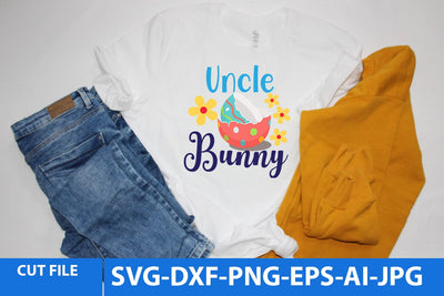 Uncle bunny SVG Cut File SVG BlackCatsMedia 