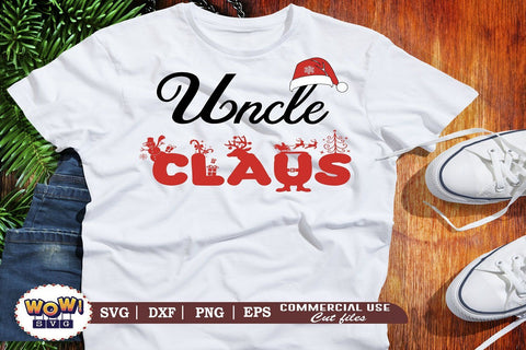 Uncle Claus svg, Christmas plaid svg, Santa claus svg, Png SVG Wowsvgstudio 