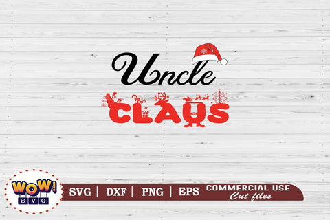 Uncle Claus svg, Christmas plaid svg, Santa claus svg, Png SVG Wowsvgstudio 