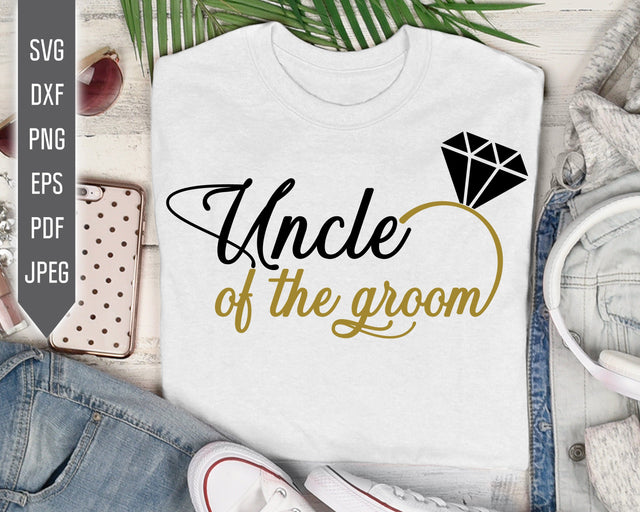 Uncle of the Groom Svg. Wedding Svg. Groom Team Svg. Wedding Roles Svg. Wedding Party Svg. Cricut, Silhouette, Iron On, Dxf, Eps, Png, Pdf SVG Mint And Beer Creations 