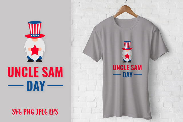 Uncle Sam Day SVG. Patriotic Gnome SVG LaBelezoka 