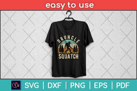 Uncle Sasquatch Funny Uncle Bigfoot Svg Design SVG artprintfile 