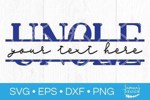 Uncle Split Monogram SVG SVG SavanasDesign 