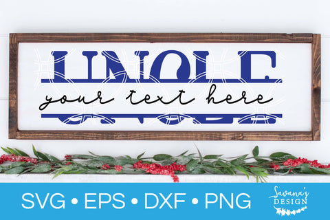 Uncle Split Monogram SVG SVG SavanasDesign 