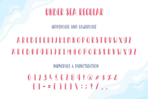 Under Sea Font Font AnningArts Design 