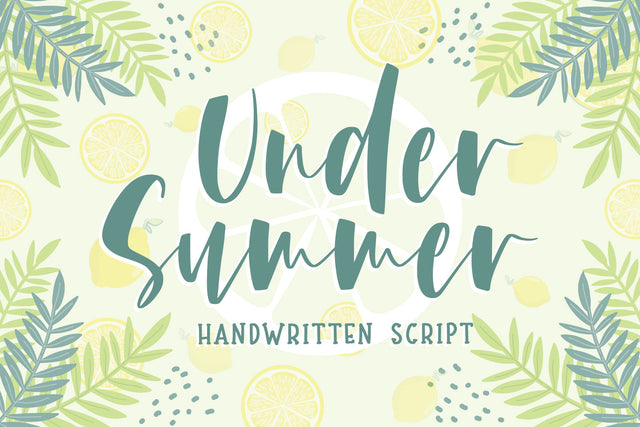 Under Summer Font Abo Daniel Studio 