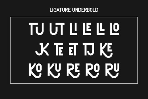 Underbold - Modern Display Font Font Masyafi Studio 