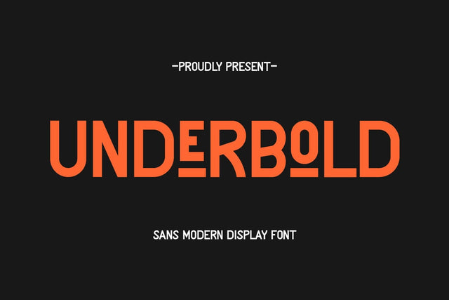 Underbold - Modern Display Font Font Masyafi Studio 