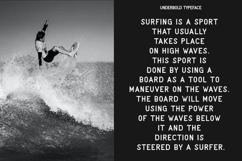 Underbold - Modern Display Font Font Masyafi Studio 