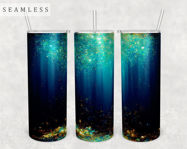 Underwater Tumbler Wrap, 20 Oz Skinny Tumbler Sublimation Design, Seamless Underwater Tumbler PNG Sublimation HappyDesignStudio 