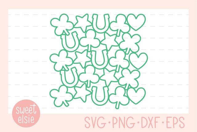 unframed lucky background SVG Sweet Elsie 
