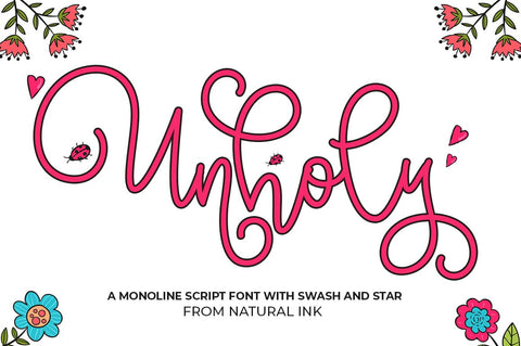 Unholy Font Studio Natural Ink 