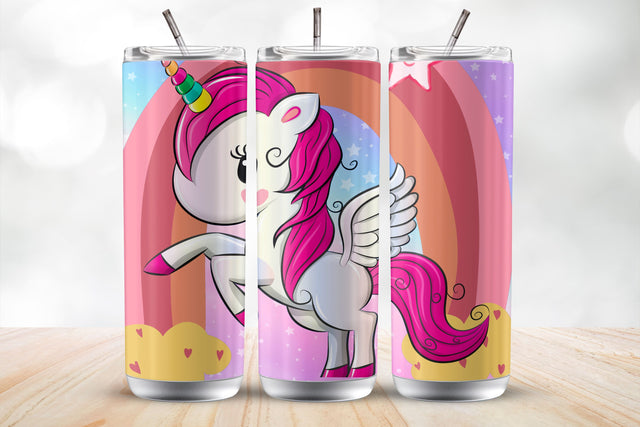 Unicorn 20 Oz Tumbler Wrap Sublimation Design Sublimation MockupSvgVenue 