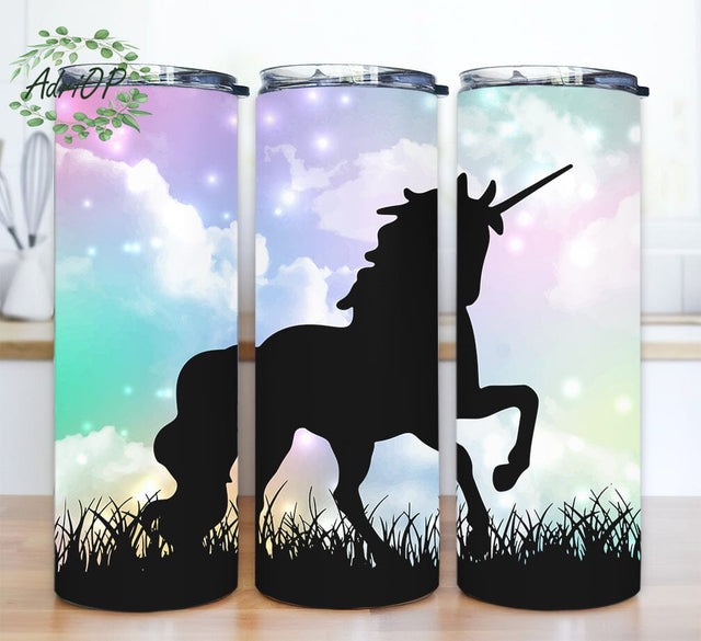 Unicorn 20oz Sublimation Tumbler Designs, Unicorn Tumbler Png, Rainbow Unicorn Tumbler, Rainbow Unicorn, Cute Unicorn Tumbler Sublimation AdriOP 