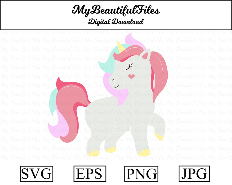 Unicorn - Animal SVG MyBeautifulFiles 