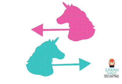 Unicorn Arrows SVG Sarah Hurley 