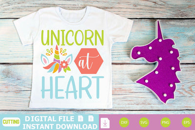 Unicorn At Heart SVG Shahin alam 