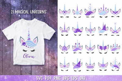 Unicorn Bundle SVG, Magical Unicorns, Unicorn Face SVG SVG goodfox86 