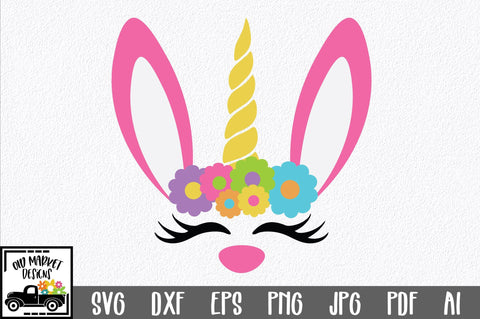 Unicorn Bunny SVG Cut File SVG Old Market 