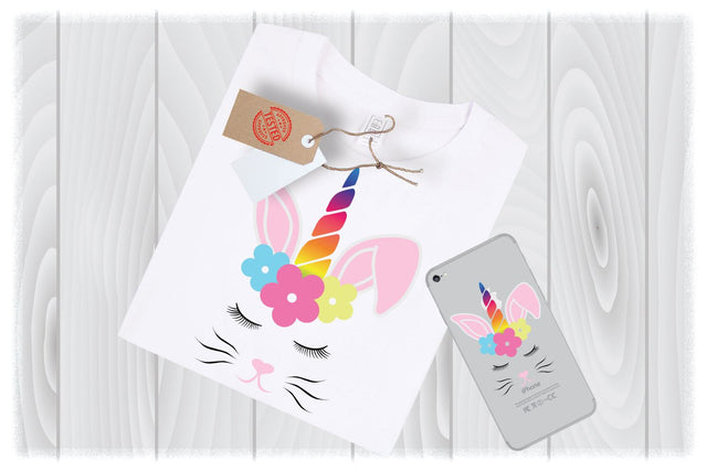 Unicorn Bunny Svg Files for Cricut Designs | Easter SVG Files SVG My Sew Cute Boutique 