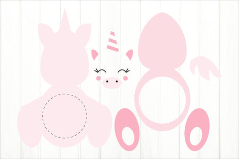 Unicorn Candy Dome SVG. Candy Dome Holder SVG SVG Olga Terlyanskaya 