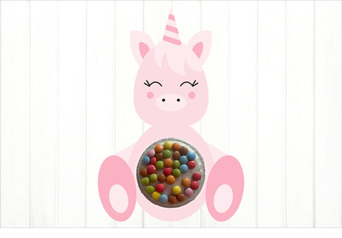 Unicorn Candy Dome SVG. Candy Dome Holder SVG SVG Olga Terlyanskaya 