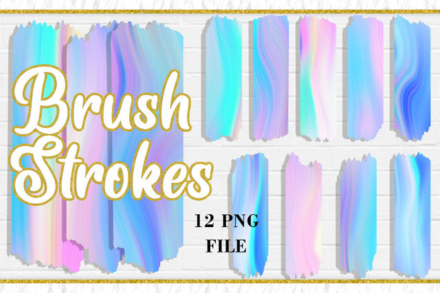 Unicorn color Brush Strokes, PNG Sublimation Design Sublimation artnoy 