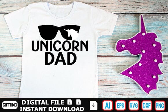 Unicorn Dad SVG Craftlabsvg24 