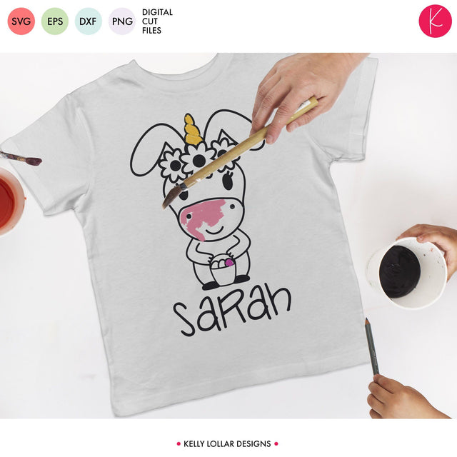 Unicorn Easter Egg Hunter SVG Kelly Lollar Designs 