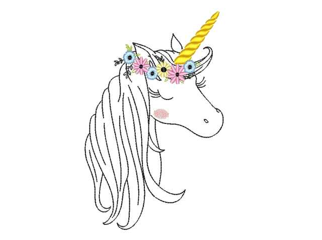 Unicorn Embroidery Design, 4 sizes Embroidery/Applique DESIGNS Nino Nadaraia 