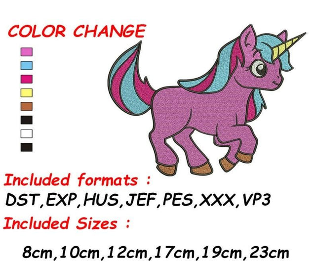 Unicorn Embroidery, Girls Embroidery, Unicorn Design, Rainbow Unicorn, Instant Download Embroidery/Applique DESIGNS SVG Digital Designer 