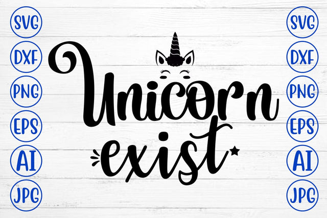Unicorn Exist SVG Cut File SVG Syaman 