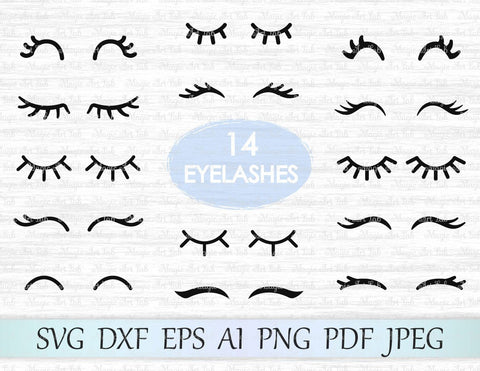 Unicorn eyelashes cut files SVG MagicArtLab 