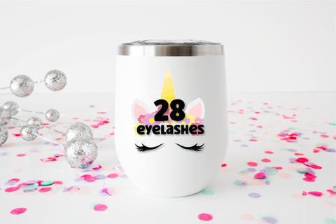 Unicorn Eyelashes SVG Bundle Lashes clipart SVG OrangeBrushStudio 