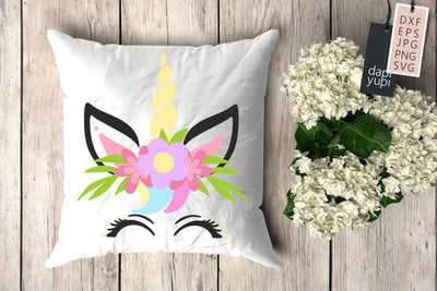 Unicorn Face Magical Unicorn Clipart SVG SVG dapiyupi store 