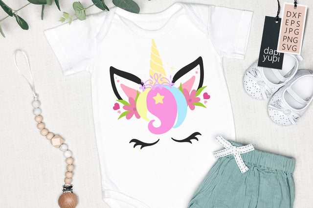 Unicorn Face Magical Unicorn Clipart SVG SVG dapiyupi store 