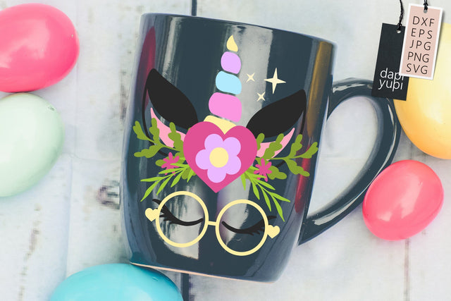 Unicorn Face Magical Unicorn Clipart SVG SVG dapiyupi store 