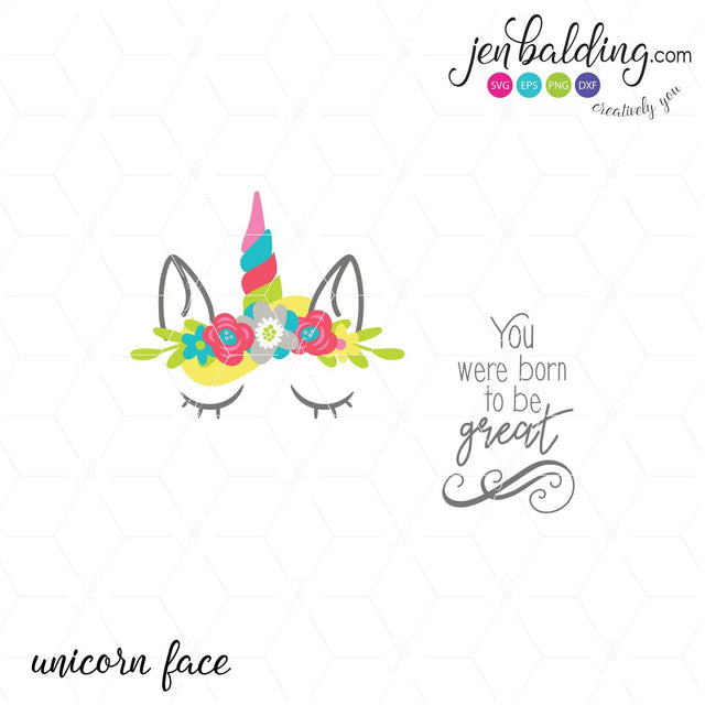 Unicorn Face So Fontsy Design Shop 