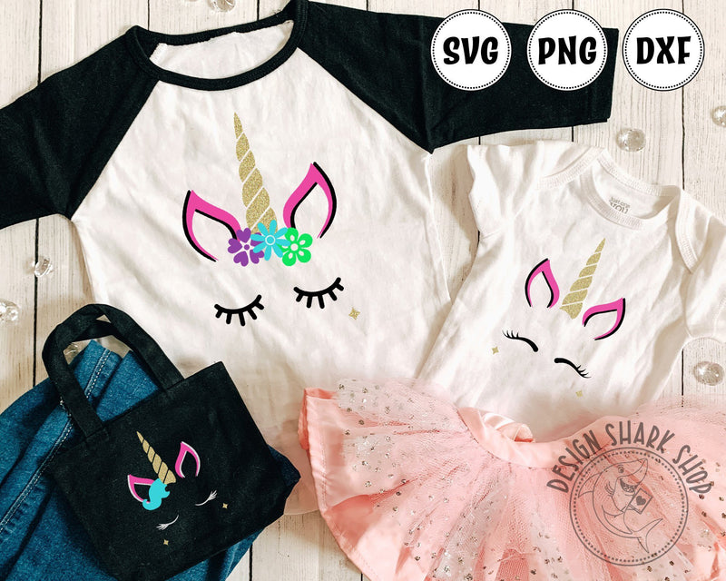 Unicorn Faces SVG Design Shark 