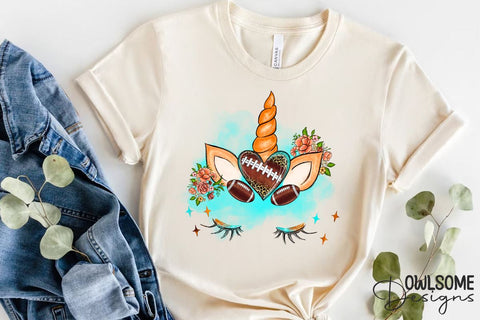 Unicorn Football PNG Sublimation Sublimation Owlsome.Designs 