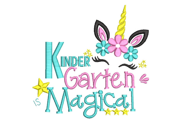 Unicorn for kindergarten machine embroidery, 3 sizes. Embroidery/Applique DESIGNS ArtEMByNatalia 