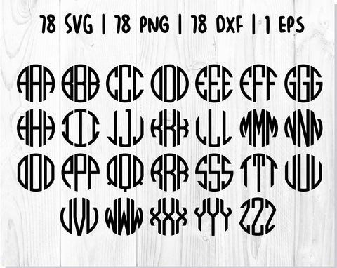 Unicorn Frozen Monogram Circle SVG SVG CreativeStudioTM 