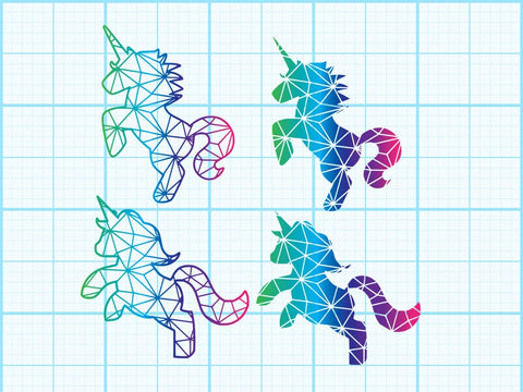 Unicorn Geomatical Svg Sublimation Johan Ru designs 