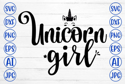 Unicorn Girl SVG Cut File SVG Syaman 