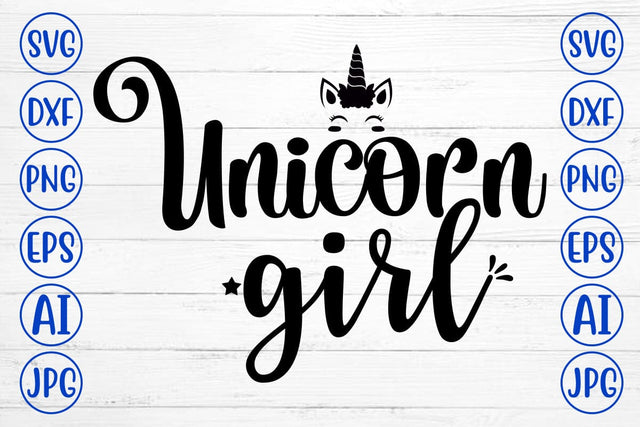 Unicorn Girl SVG Cut File SVG Syaman 