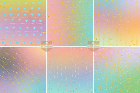 Unicorn Glitter Background Digital Paper Pack Digital Pattern SineDigitalDesign 
