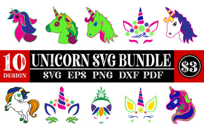 Unicorn Horse SVG Bundle SVG Svgcraft 