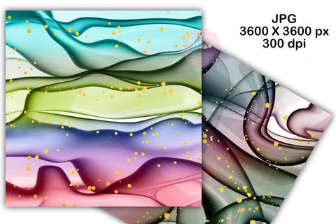 Unicorn Ink Glitter Digital Papers Background Pack Digital Pattern SineDigitalDesign 