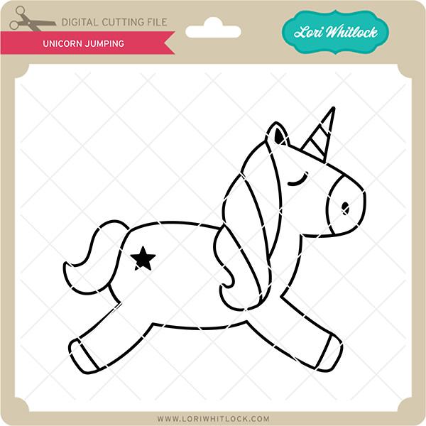 Unicorn Jumping SVG Lori Whitlock 